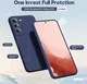 Samsung Galaxy S22 Hoesje met Camera Bescherming Dun TPU Donkerblauw afbeelding 2