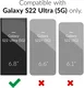 Samsung Galaxy S22 Ultra Hoesje Camera Bescherming Dun TPU Donkerblauw afbeelding 5