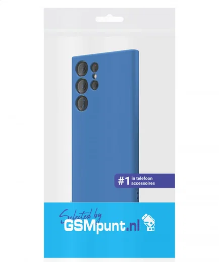 Samsung Galaxy S22 Ultra Hoesje Camera Bescherming Dun TPU Donkerblauw afbeelding 7