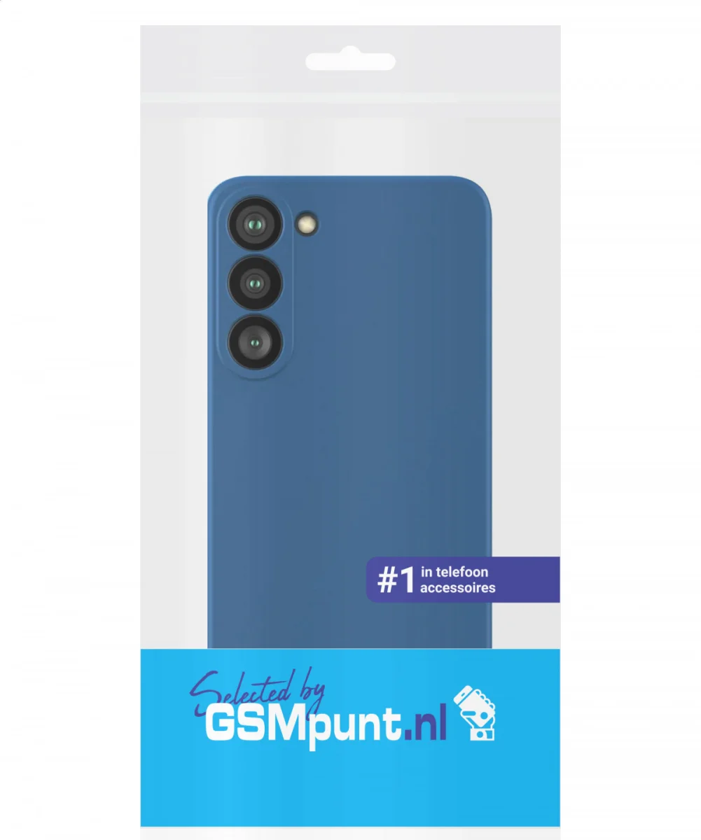 Samsung Galaxy S23 Plus Hoesje Camera Bescherming Dun TPU Donkerblauw afbeelding 7