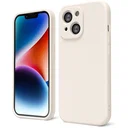Apple iPhone 14 Hoesje met Camera Bescherming Dun TPU Back Cover Beige
