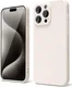 Apple iPhone 15 Pro Max Hoesje met Camera Bescherming Dun TPU Beige