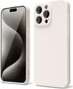 Apple iPhone 15 Pro Max Hoesje met Camera Bescherming Dun TPU Beige