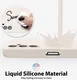 Samsung Galaxy A14 Hoesje Camera Bescherming Dun TPU Back Cover Beige afbeelding 3
