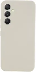 Samsung Galaxy A34 Hoesje Camera Bescherming Dun TPU Back Cover Beige afbeelding