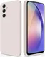 Samsung Galaxy A54 Hoesje Camera Bescherming Dun TPU Back Cover Beige