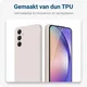 Samsung Galaxy A54 Hoesje Camera Bescherming Dun TPU Back Cover Beige afbeelding 5
