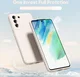Samsung Galaxy S21 FE Hoesje met Camera Bescherming Dun TPU Beige afbeelding 2