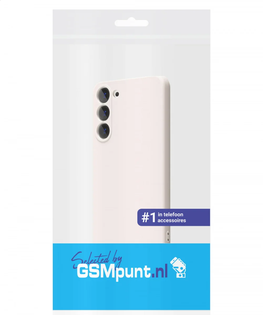 Samsung Galaxy S23 Hoesje Camera Bescherming Dun TPU Back Cover Beige afbeelding 7