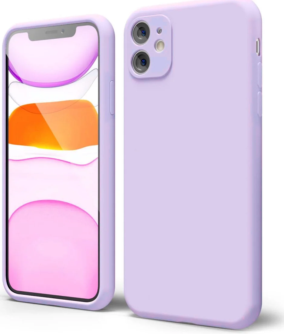 Apple iPhone 11 Hoesje met Camera Bescherming Dun TPU Back Cover Lila afbeelding 1