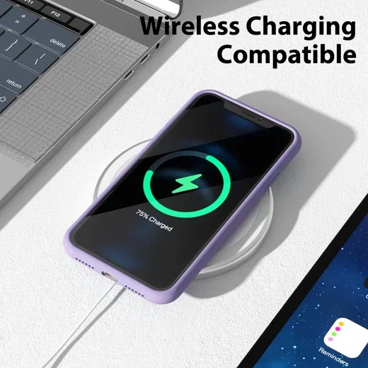 Apple iPhone 11 Hoesje met Camera Bescherming Dun TPU Back Cover Lila afbeelding 5