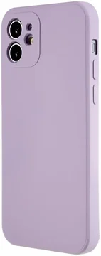 Apple iPhone 12 Hoesje met Camera Bescherming Dun TPU Back Cover Lila