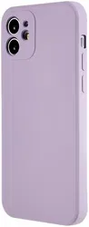 Apple iPhone 12 Hoesje met Camera Bescherming Dun TPU Back Cover Lila afbeelding