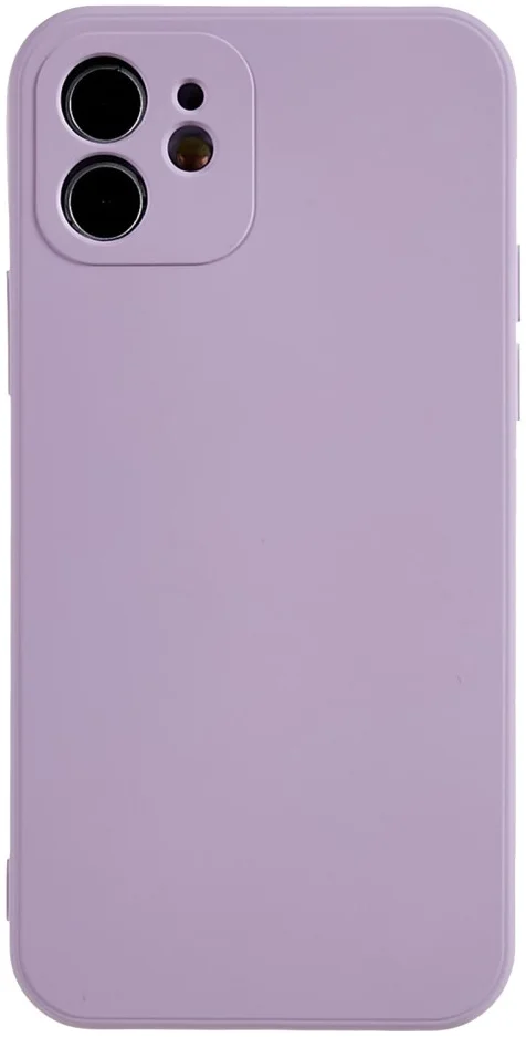 Apple iPhone 12 Hoesje met Camera Bescherming Dun TPU Back Cover Lila afbeelding 2