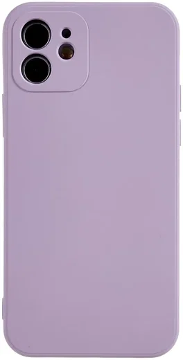Apple iPhone 12 Hoesje met Camera Bescherming Dun TPU Back Cover Lila afbeelding 2