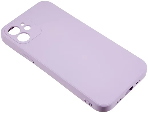 Apple iPhone 12 Hoesje met Camera Bescherming Dun TPU Back Cover Lila afbeelding 4