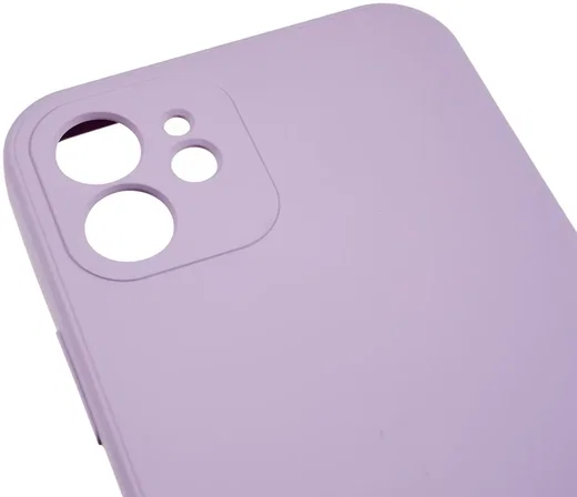 Apple iPhone 12 Hoesje met Camera Bescherming Dun TPU Back Cover Lila afbeelding 5