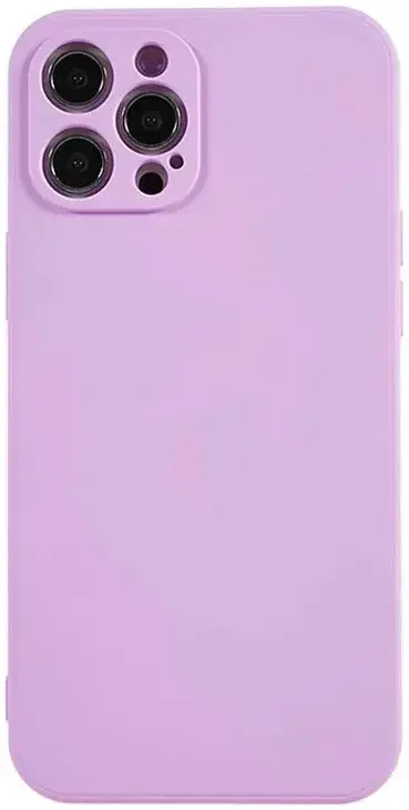 Apple iPhone 12 Pro Hoesje Camera Bescherming Dun TPU Back Cover Lila afbeelding 2