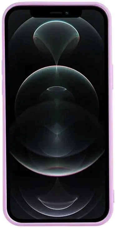 Apple iPhone 12 Pro Hoesje Camera Bescherming Dun TPU Back Cover Lila afbeelding 4