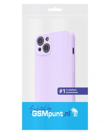 Apple iPhone 13 Hoesje met Camera Bescherming Dun TPU Back Cover Lila afbeelding 6