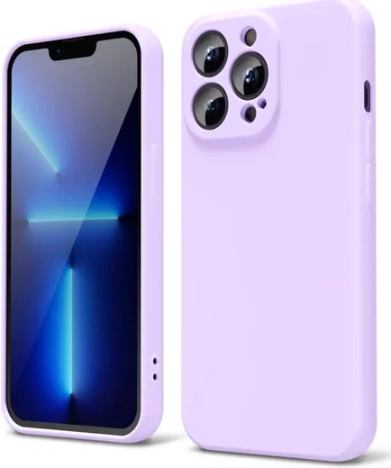 Apple iPhone 13 Pro Max Hoesje met Camera Bescherming Dun TPU Lila afbeelding 1
