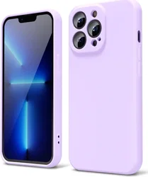 Apple iPhone 13 Pro Max Hoesje met Camera Bescherming Dun TPU Lila afbeelding