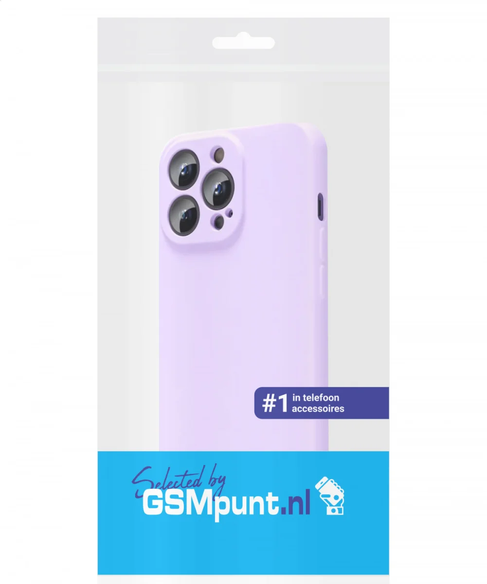 Apple iPhone 13 Pro Max Hoesje met Camera Bescherming Dun TPU Lila afbeelding 7