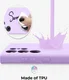 Samsung Galaxy A14 Hoesje Camera Bescherming Dun TPU Back Cover Lila afbeelding 3