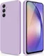 Samsung Galaxy A54 Hoesje Camera Bescherming Dun TPU Back Cover Lila