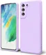 Samsung Galaxy S21 FE Hoesje met Camera Bescherming Dun TPU Lila