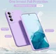 Samsung Galaxy S22 Hoesje Camera Bescherming Dun TPU Back Cover Lila afbeelding 2