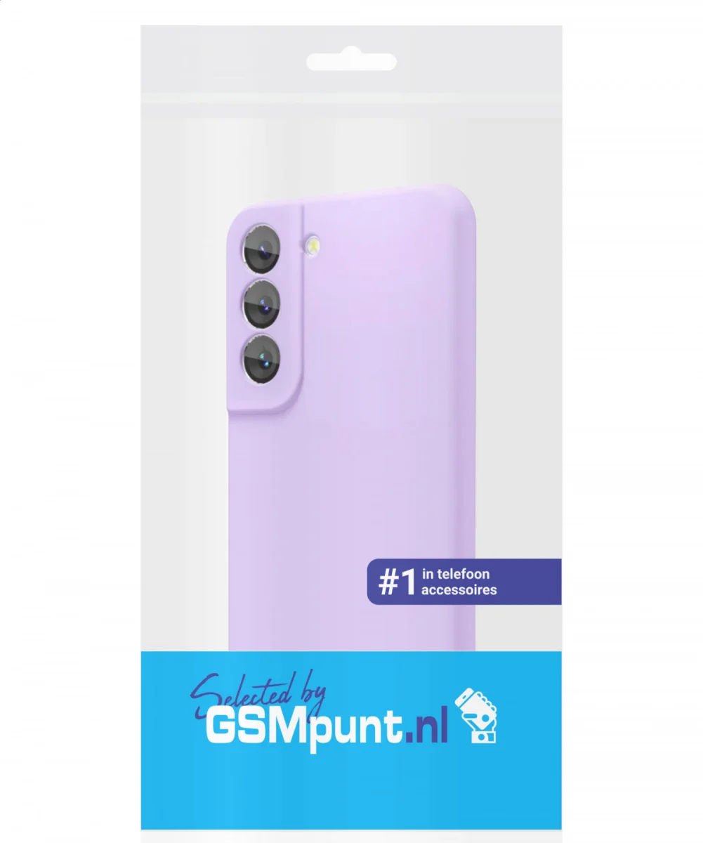 Samsung Galaxy S22 Hoesje Camera Bescherming Dun TPU Back Cover Lila afbeelding 7