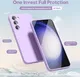 Samsung Galaxy S23 Hoesje Camera Bescherming Dun TPU Back Cover Lila afbeelding 2