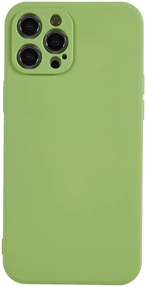 Apple iPhone 12 Pro Hoesje Camera Bescherming Dun TPU Back Cover Groen afbeelding 2