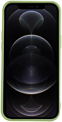 Apple iPhone 12 Pro Hoesje Camera Bescherming Dun TPU Back Cover Groen afbeelding 3