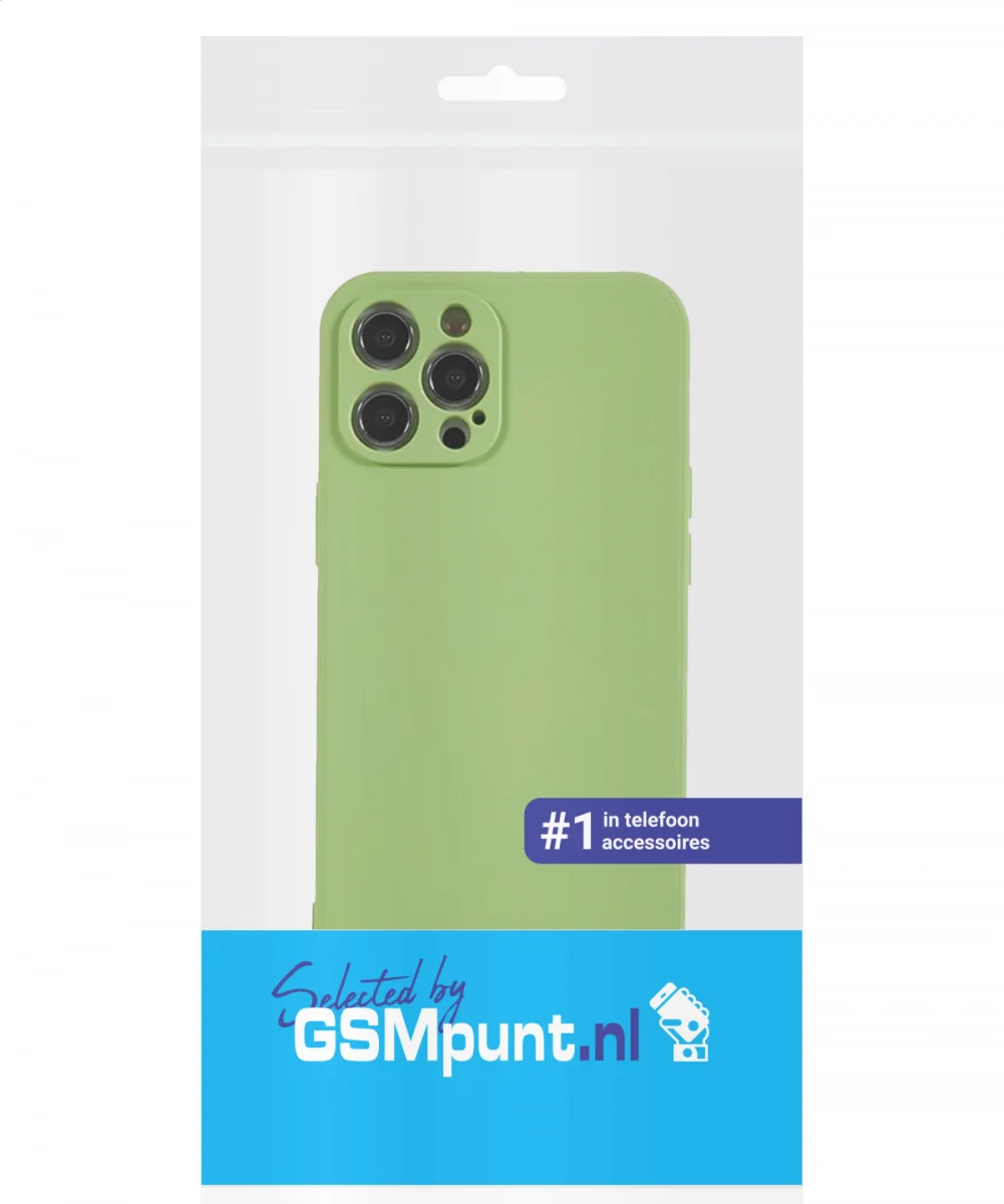 Apple iPhone 12 Pro Hoesje Camera Bescherming Dun TPU Back Cover Groen afbeelding 6