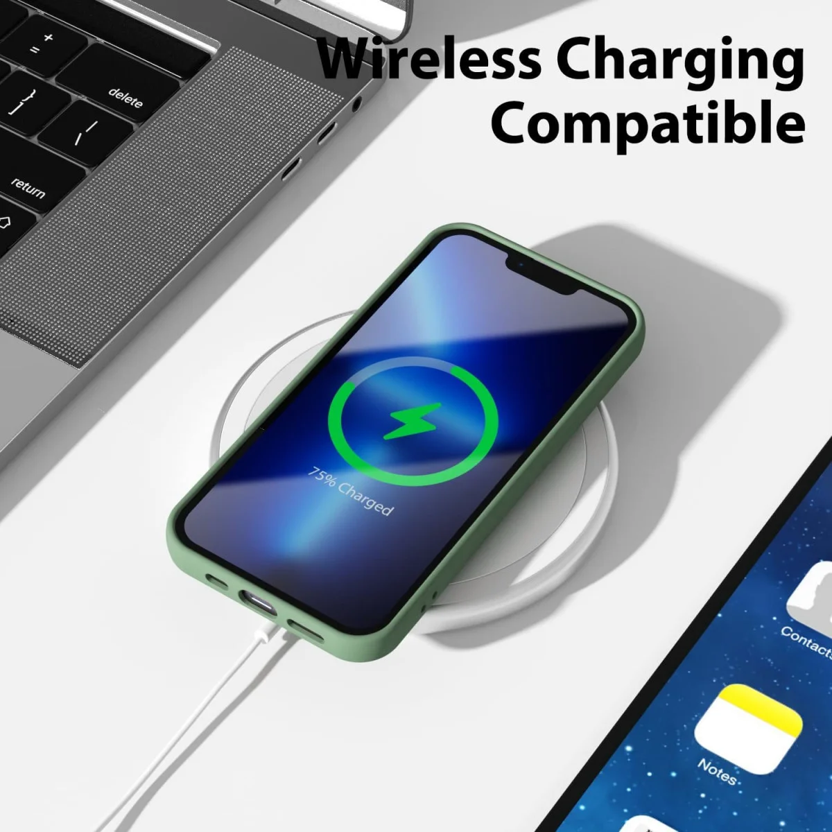 Apple iPhone 13 Pro Max Hoesje met Camera Bescherming Dun TPU Groen afbeelding 6