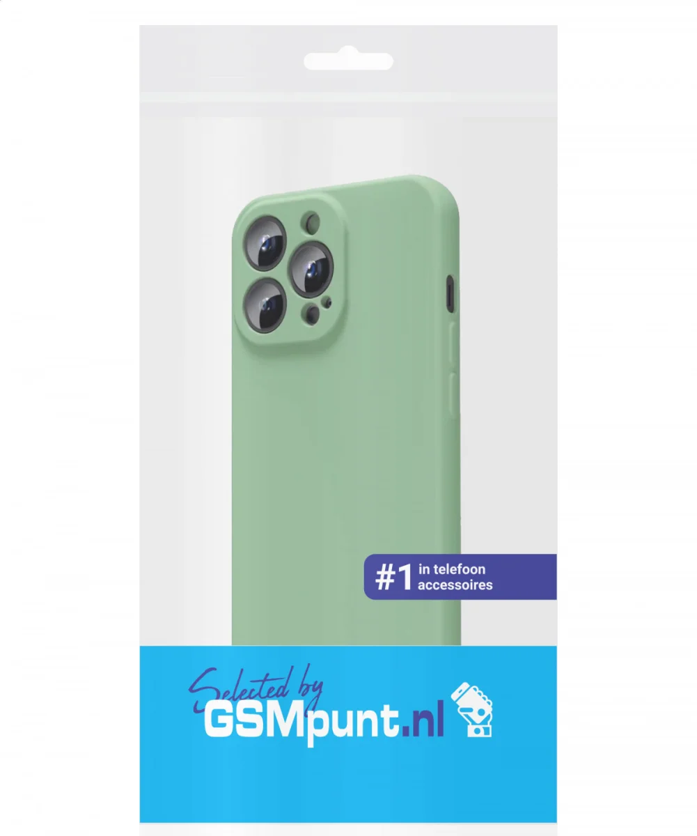 Apple iPhone 13 Pro Max Hoesje met Camera Bescherming Dun TPU Groen afbeelding 7