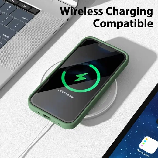 Apple iPhone 14 Pro Max Hoesje met Camera Bescherming Dun TPU Groen afbeelding 6