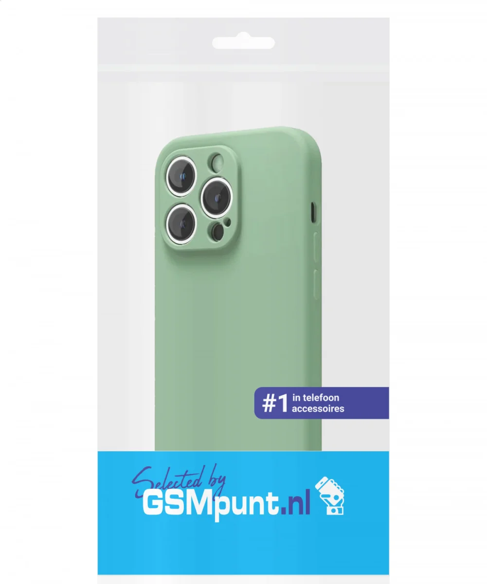Apple iPhone 14 Pro Max Hoesje met Camera Bescherming Dun TPU Groen afbeelding 7