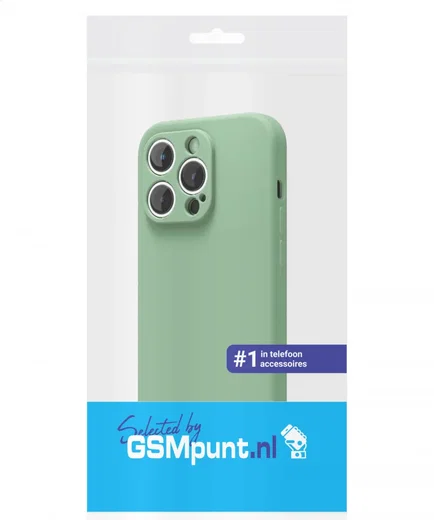 Apple iPhone 14 Pro Max Hoesje met Camera Bescherming Dun TPU Groen afbeelding 7