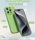 Apple iPhone 15 Pro Hoesje Camera Bescherming Dun TPU Back Cover Groen afbeelding 2
