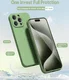 Apple iPhone 15 Pro Max Hoesje met Camera Bescherming Dun TPU Groen afbeelding 2