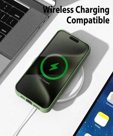 Apple iPhone 15 Pro Max Hoesje met Camera Bescherming Dun TPU Groen afbeelding 6