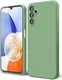 Samsung Galaxy A14 Hoesje Camera Bescherming Dun TPU Back Cover Groen