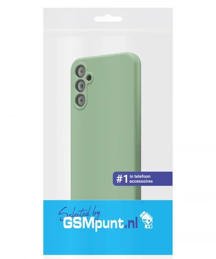 Samsung Galaxy A14 Hoesje Camera Bescherming Dun TPU Back Cover Groen afbeelding 5