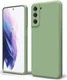 Samsung Galaxy S21 Hoesje Camera Bescherming Dun TPU Back Cover Groen