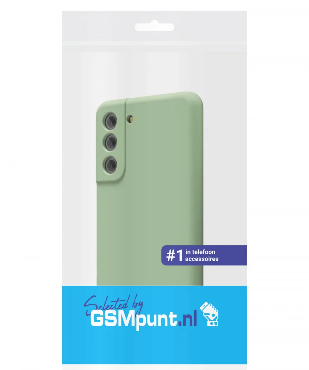 Samsung Galaxy S21 Hoesje Camera Bescherming Dun TPU Back Cover Groen afbeelding 6