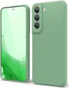 Samsung Galaxy S22 Hoesje Camera Bescherming Dun TPU Back Cover Groen
