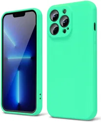 Apple iPhone 13 Pro Hoesje Camera Bescherming Dun TPU Back Cover Blauw afbeelding